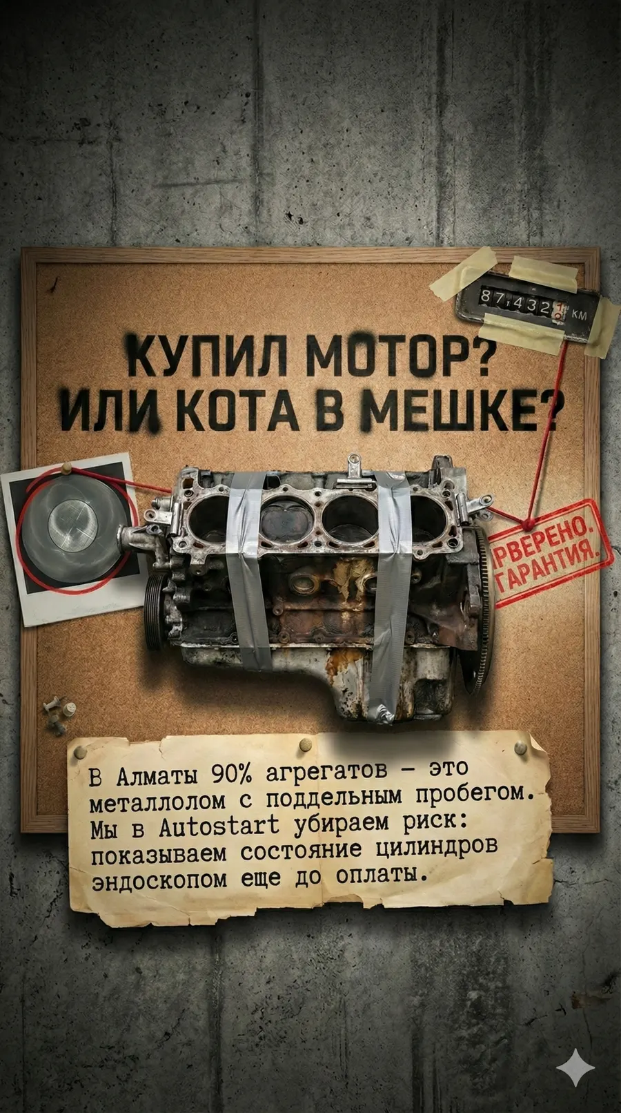 Статика на главный страх: «купил мотор или кота в мешке?»